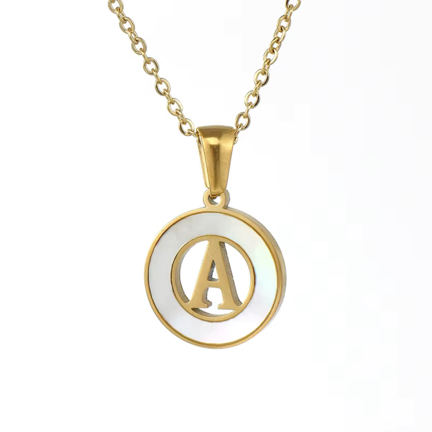 A–Z Initial Shell Letter Necklace