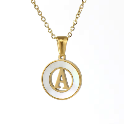 A–Z Initial Shell Letter Necklace