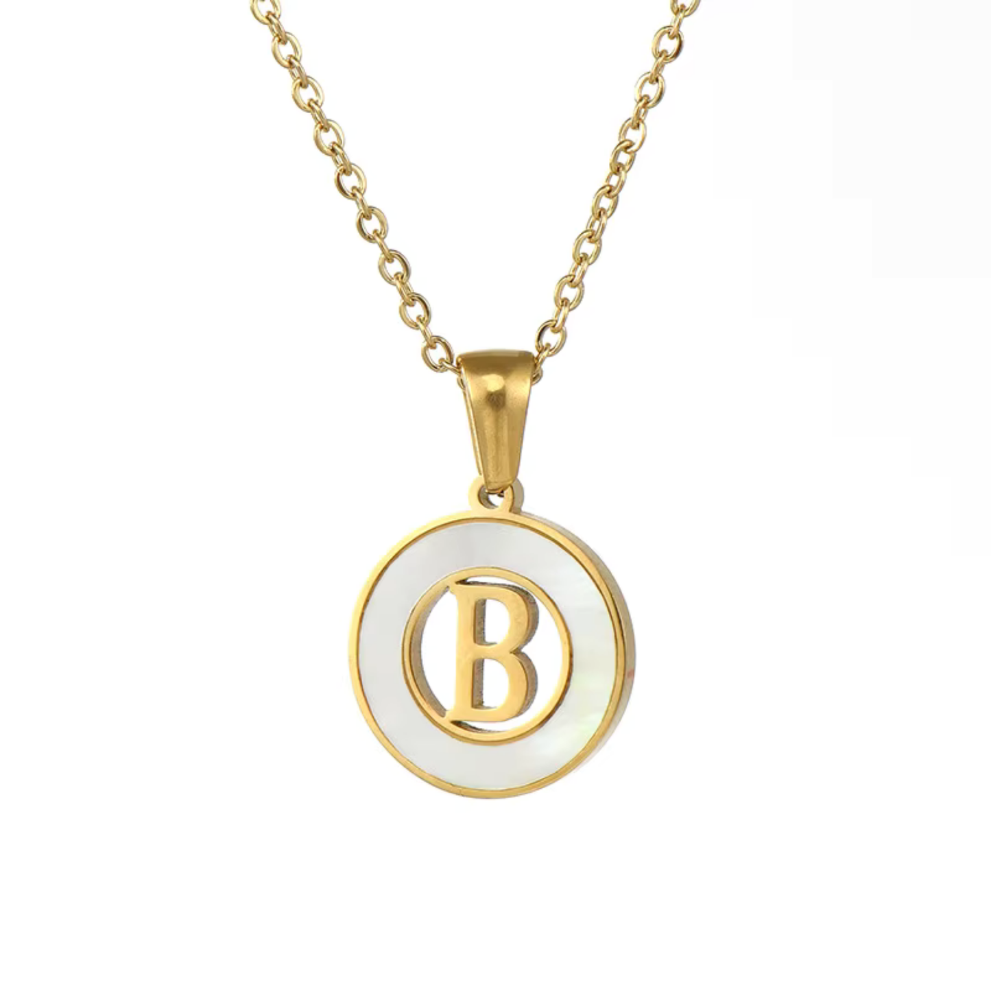 A–Z Initial Shell Letter Necklace