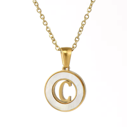 A–Z Initial Shell Letter Necklace