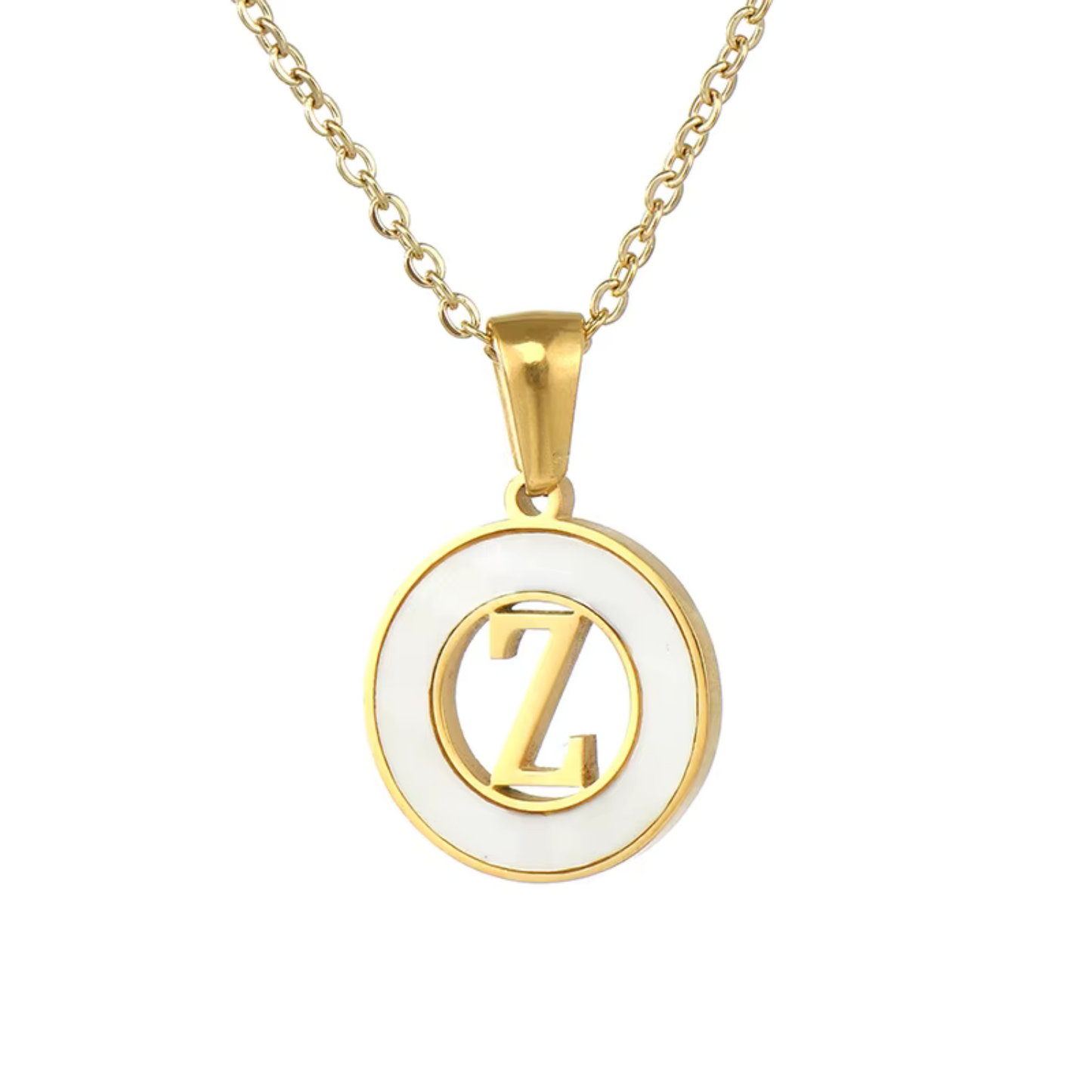 A–Z Initial Shell Letter Necklace