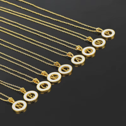A–Z Initial Shell Letter Necklace
