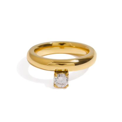 Classic Textured Snake Ring