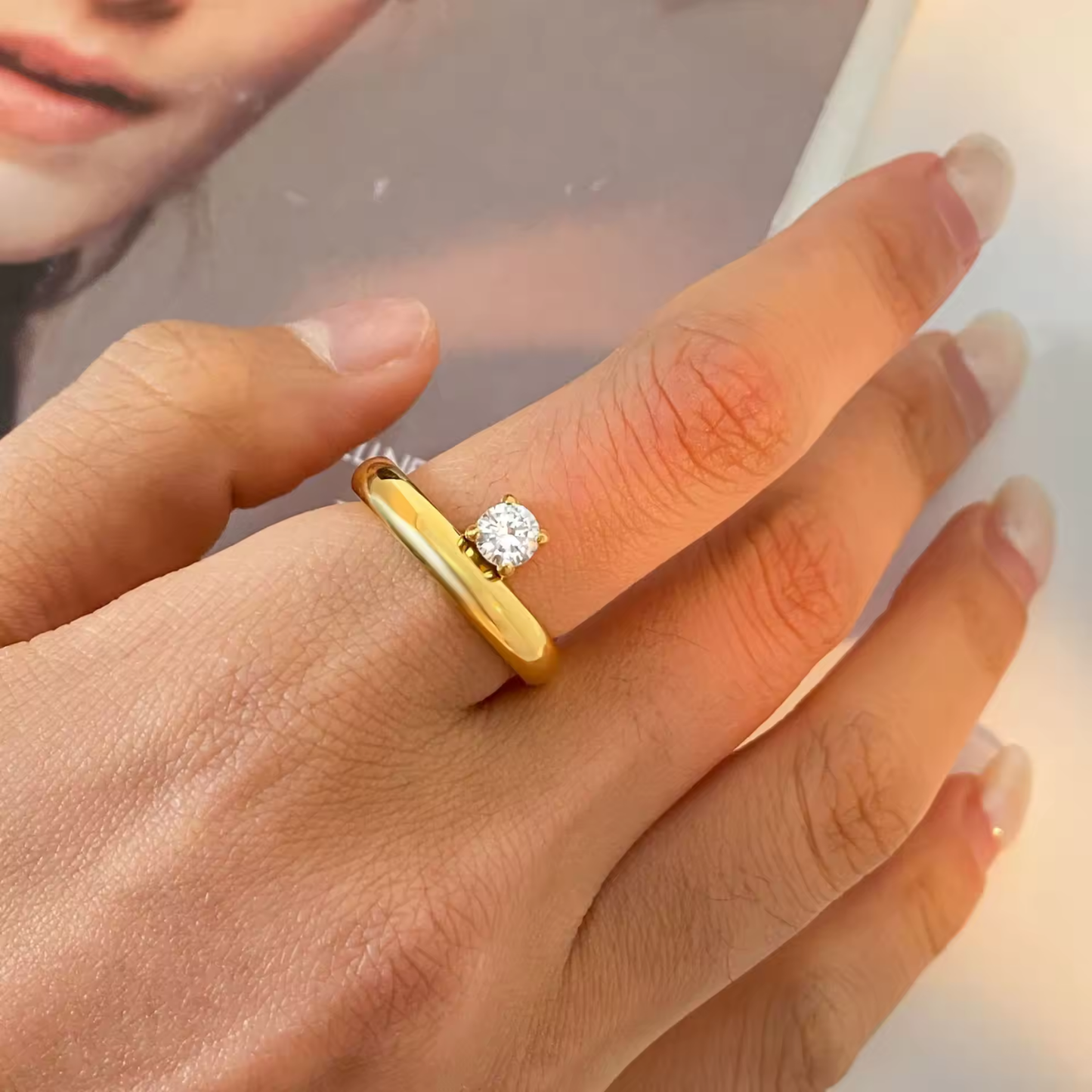 Classic Textured Snake Ring