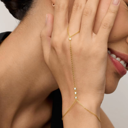 Delicate Hand Chain Finger Bracelet