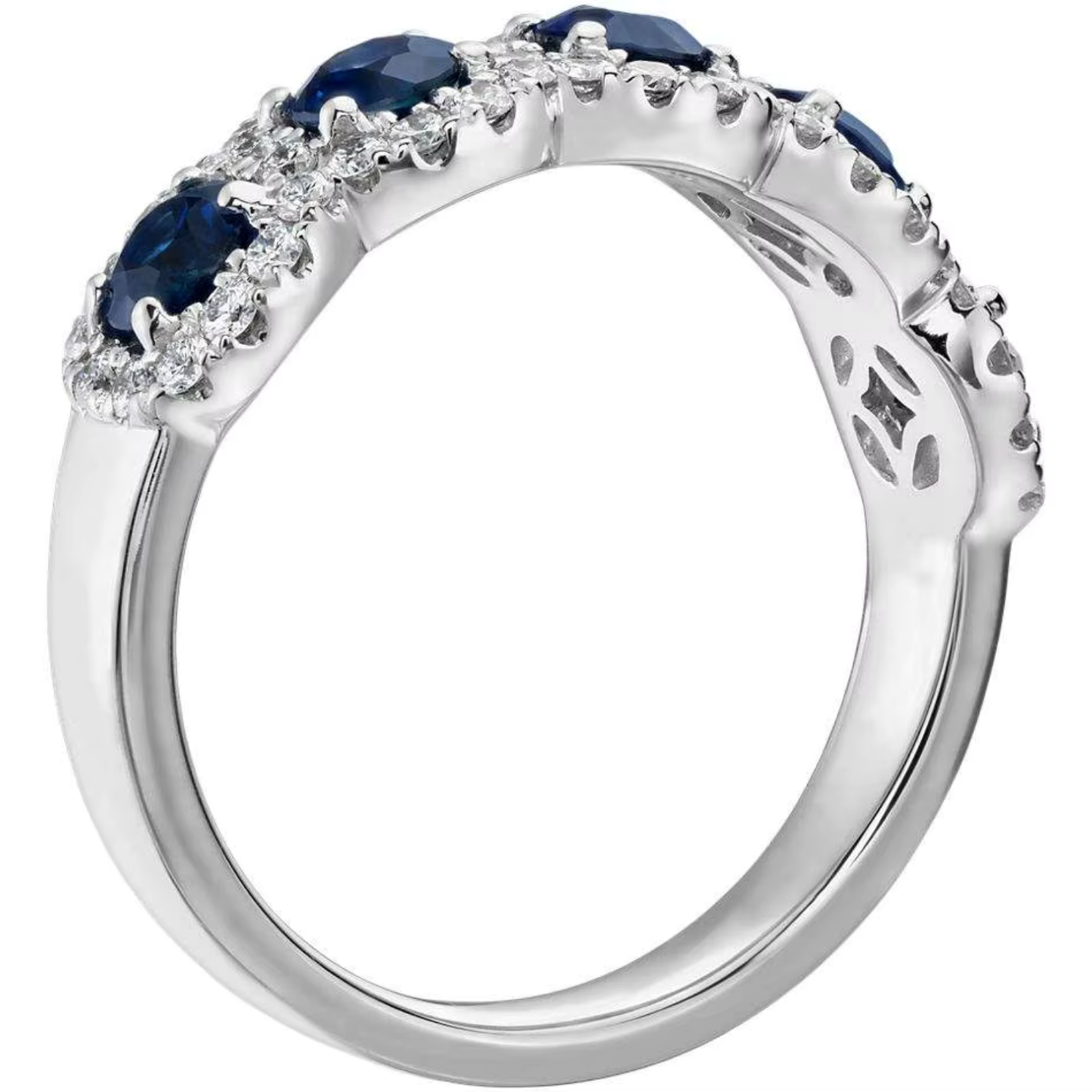 Vintage Sapphire Halo Ring