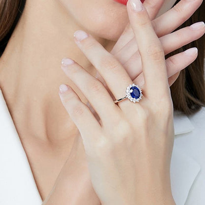 Natural Blue Sapphire Classic Ring