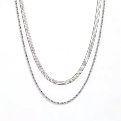 Layered Rope Chain Necklace