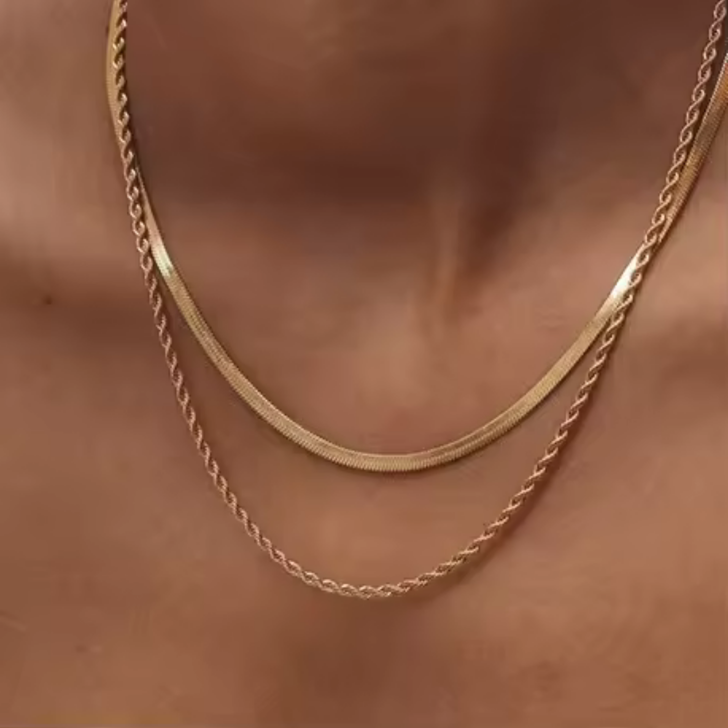 Layered Rope Chain Necklace