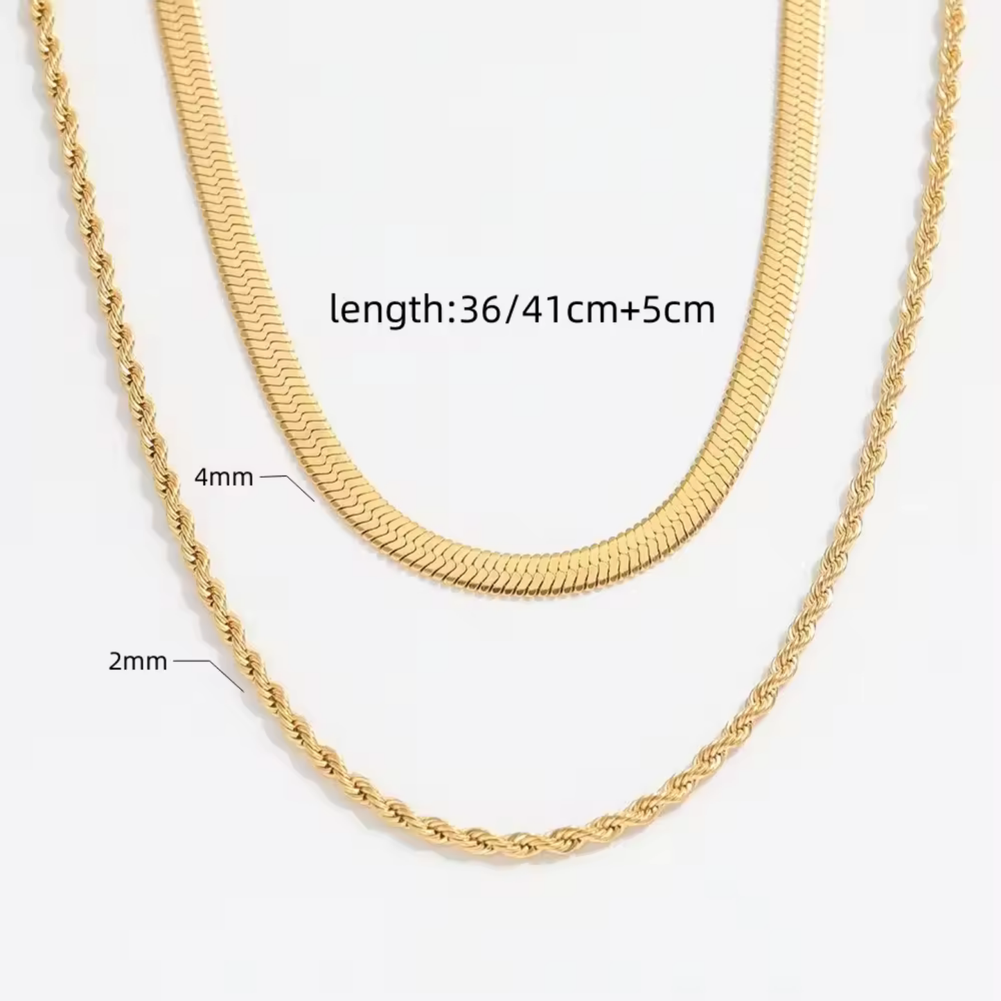 Layered Rope Chain Necklace