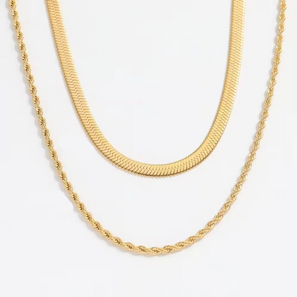 Layered Rope Chain Necklace