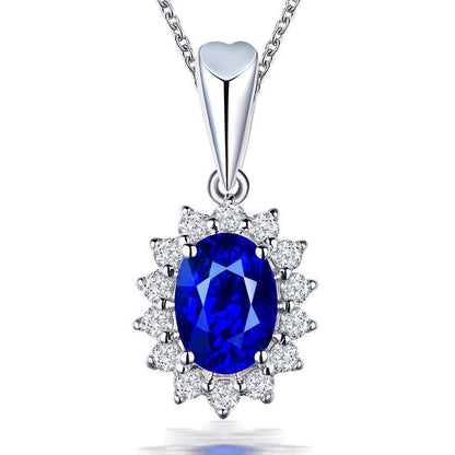 Blue Sapphire Fashion Pendant