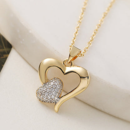 Mini Heart Love Charm Necklace