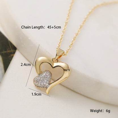 Mini Heart Love Charm Necklace