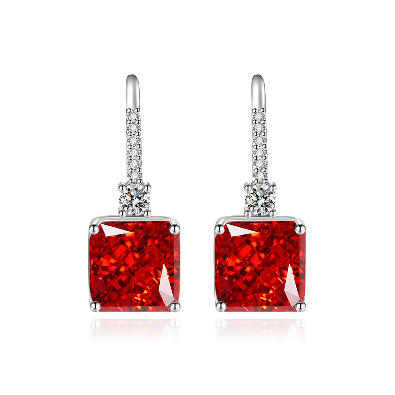 Ruby Leverback Drop Earrings