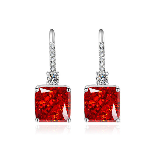 Ruby Leverback Drop Earrings