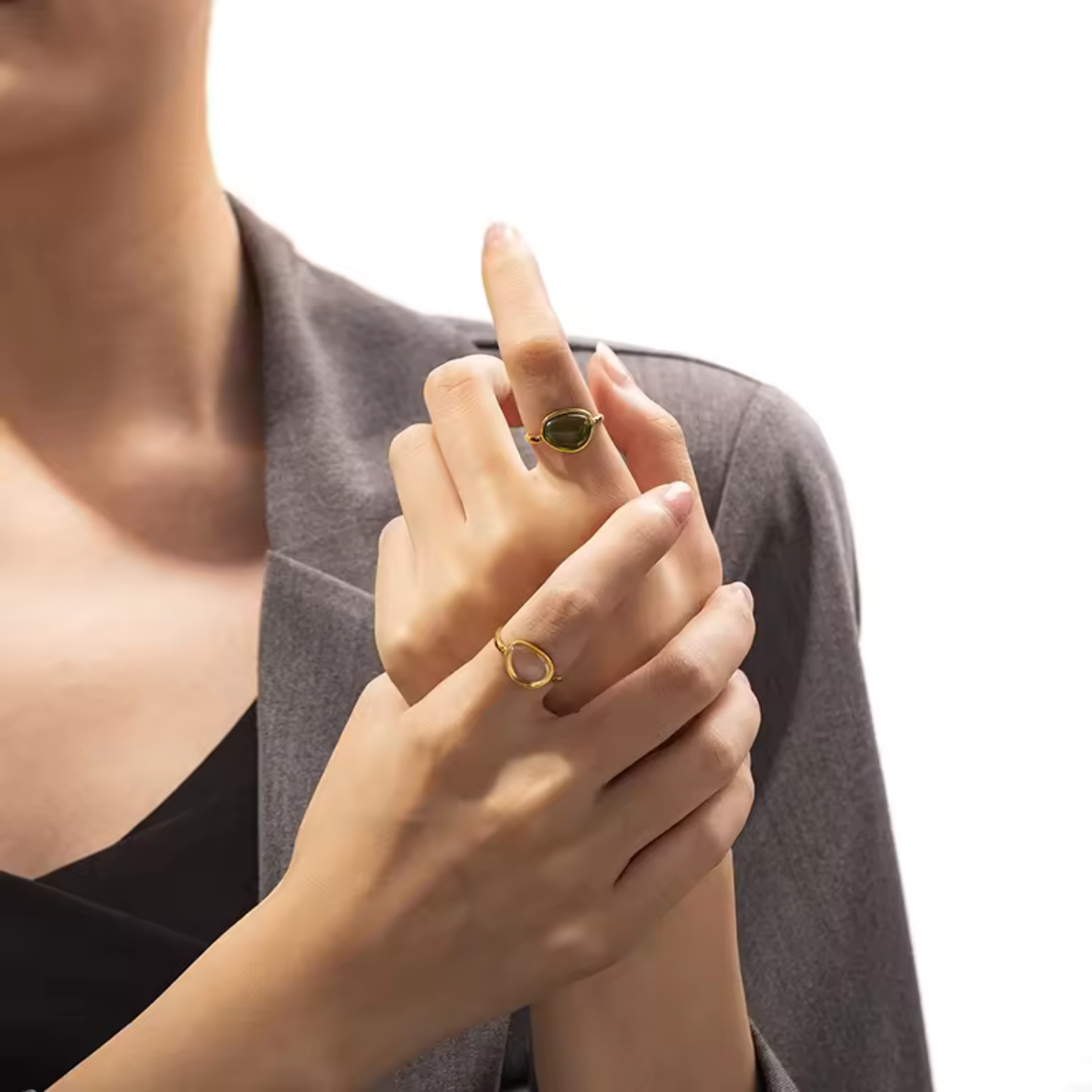 Resin Open Finger Ring