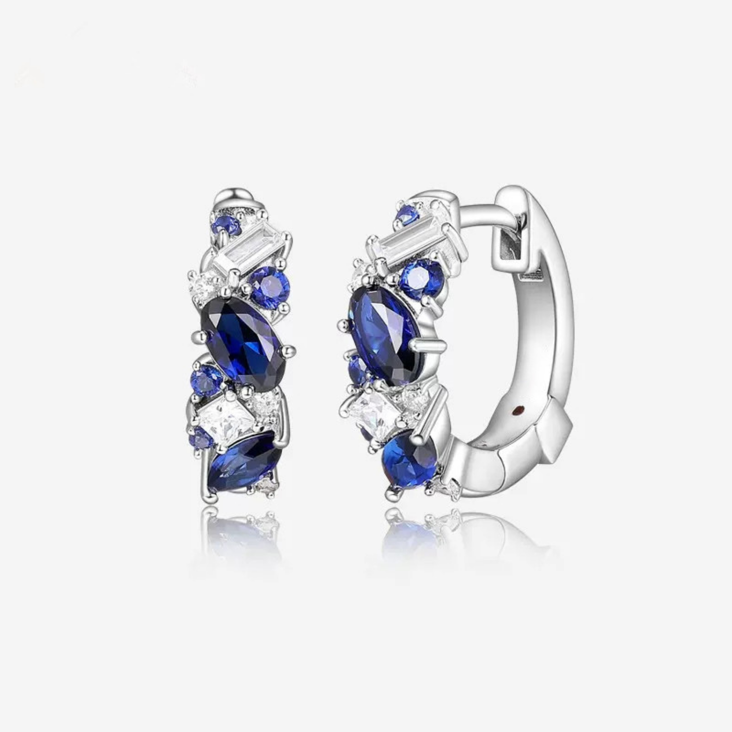 Twist Zircon Small Hoop Earrings