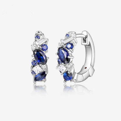 Twist Zircon Small Hoop Earrings