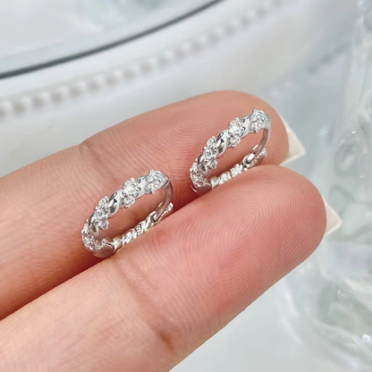 Twist Huggie Hoop Earrings