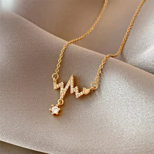 Zircon Heartbeat Necklace