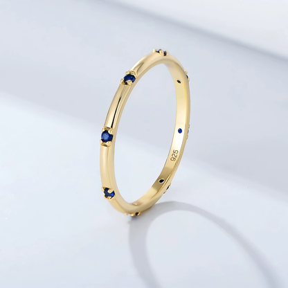 Zircon Diamond Eternity Ring
